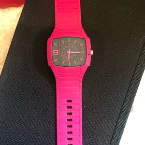 Diesel Women's Hot Pink Only The Brave watch
